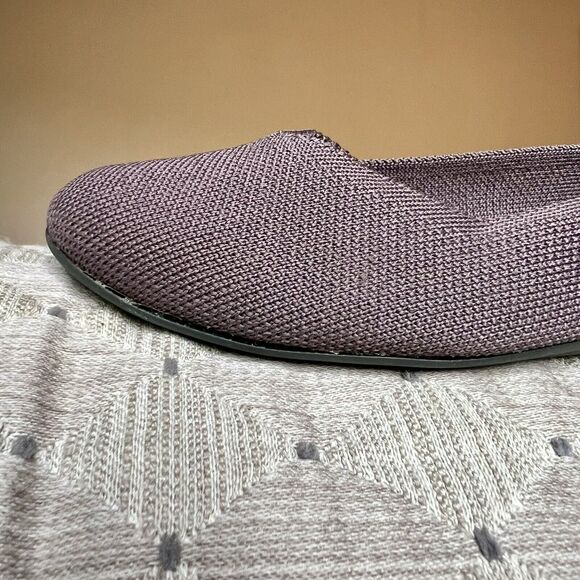 Rothy's The Flat Mink Brown Stretch Fabric Round Toe Ballet Flat Shoes Women 8.5 - Picture 13 of 16